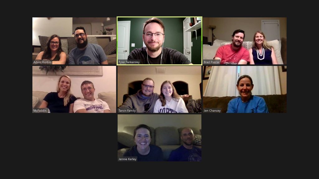 Pastor visits young adult Bible study via Zoom